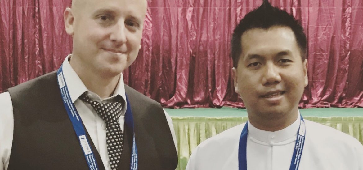 Bruce Russell and Htin Lin Aung