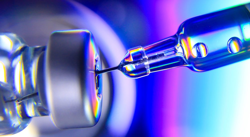 Vaccine syringe